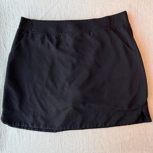32° Cool Black Athletic Skort with Built-In Shorts size L